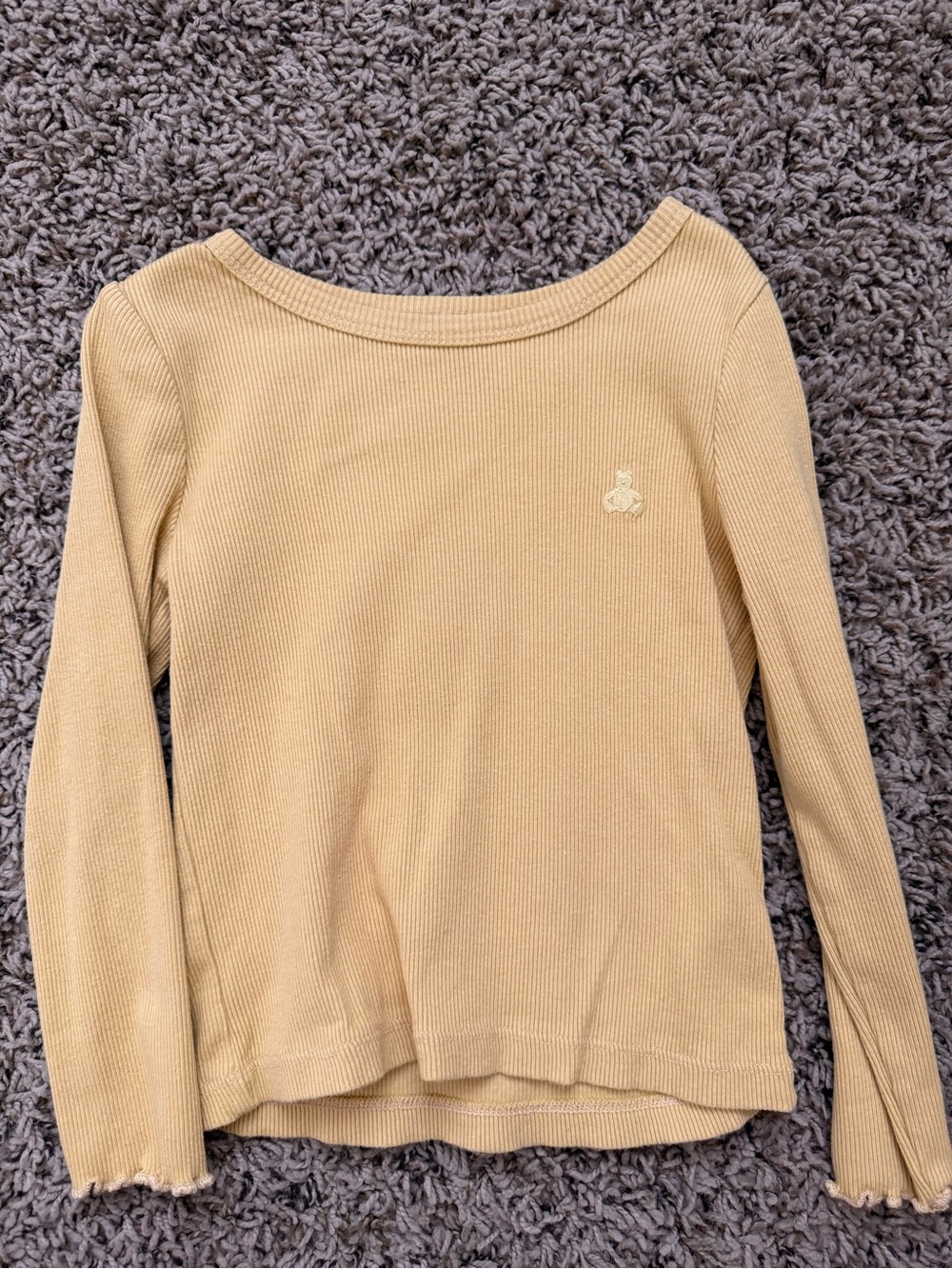 GAP mustard yellow kids long sleeve